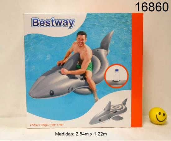 Imagen de INFLABLE TIBURON GRANDE  2.54X1.22  12.25